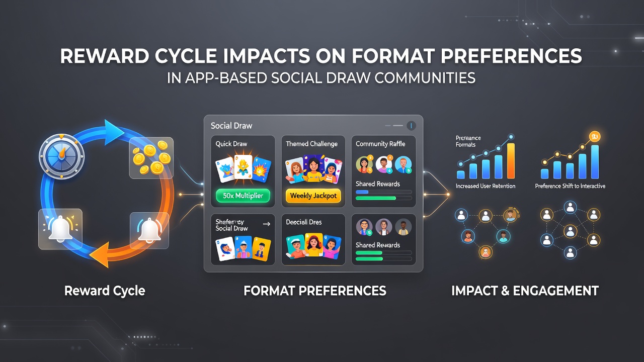 Users engaging with reward notifications on a social draw app interface